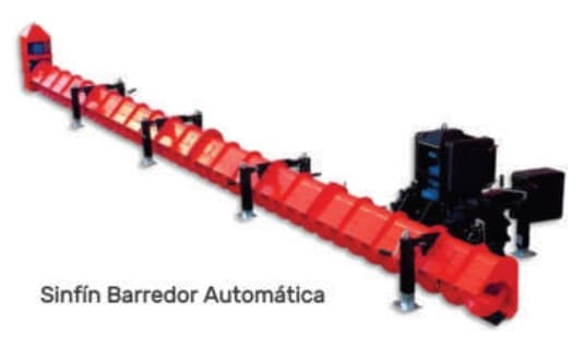 Sinfín barredor automático para silo