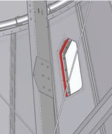 Ventana de inspección del silo