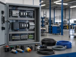 Componentes de electricidad, automatización y control industrial