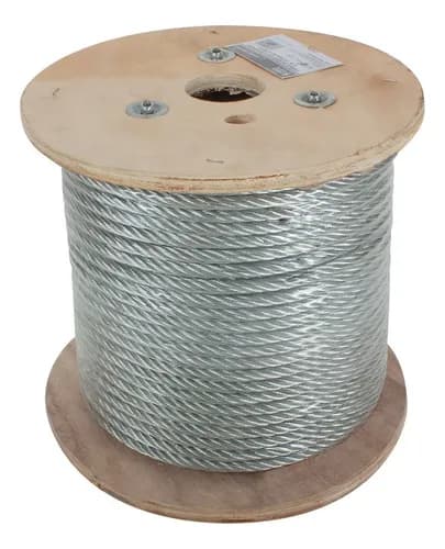 Rollo de cable de acero galvanizado de 3/8 pulgada