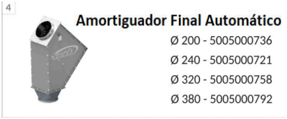 Amortiguador final automático
