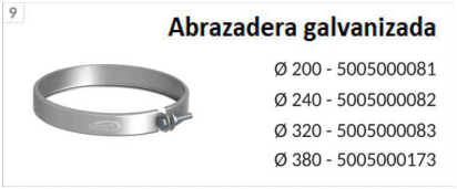 Abrazadera galvanizada