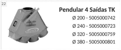 Pendular 4 salidas TK