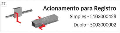 Accionamiento para registro
