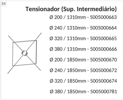 Tensionador soporte intermediario