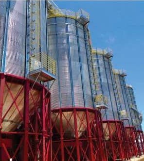 Silo elevado para agroindustria