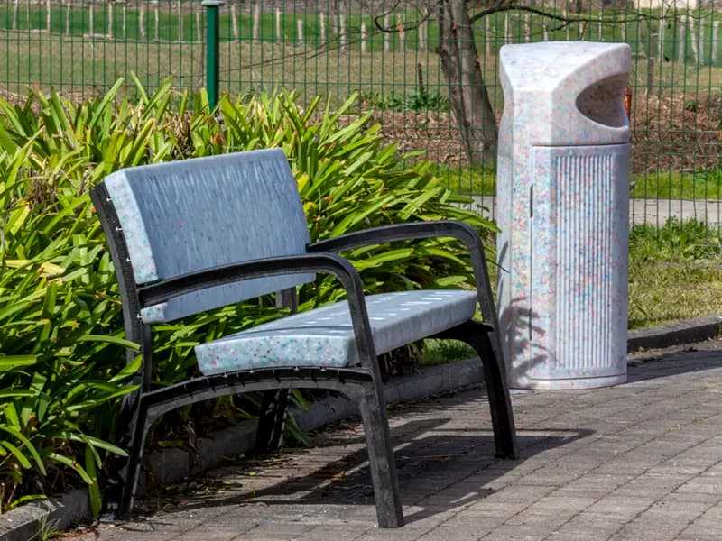 Banco y papelera Fábregas ECO OCEAN