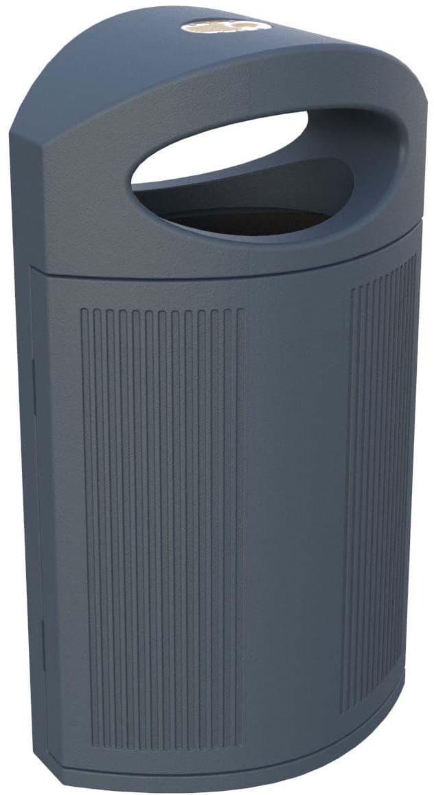 Papelera Ibiza Plast gris de 120 litros