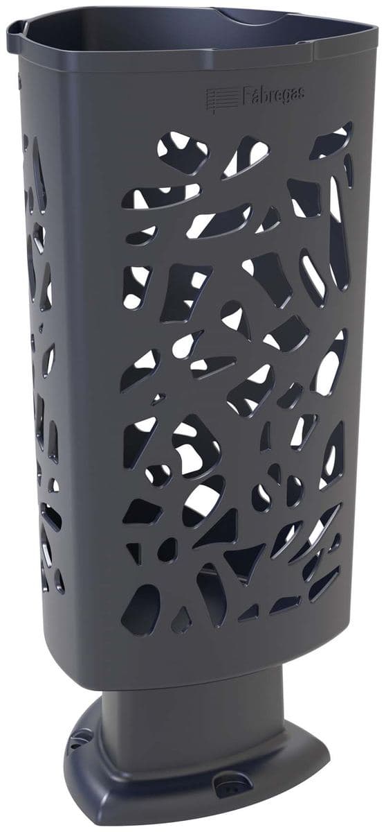 Papelera Scuderia ECO gris de 60 litros