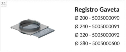 Imagen de catálogo de Registro gaveta