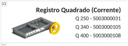 Imagen de catálogo de Registro cuadrado por cadena