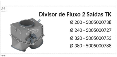 Imagen de catálogo de Divisor de flujo 2 salidas TK