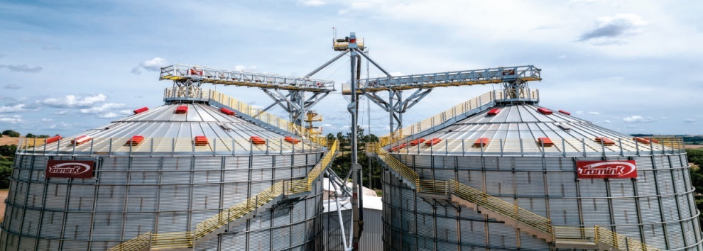 Estructura del techo del silo