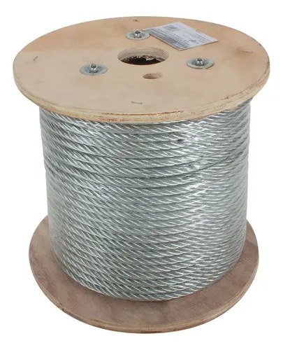 Rollo de cable de acero galvanizado de 3/8 pulgada