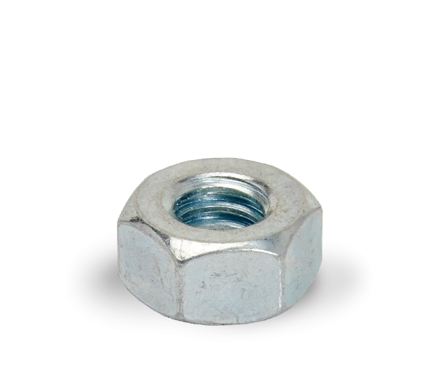 Imagen de referencia de tuerca hexagonal Tapco; medida y acabado a confirmar.